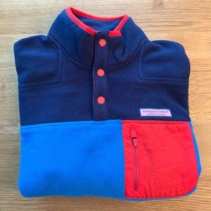 Vineyard Vines men’s color block fleece Shep Shirt